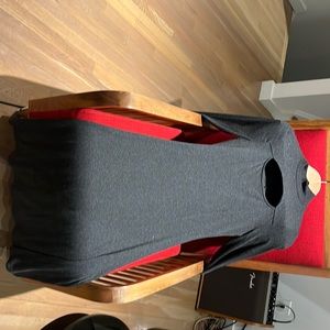 Anthro cut-out long sleeved cotton dress